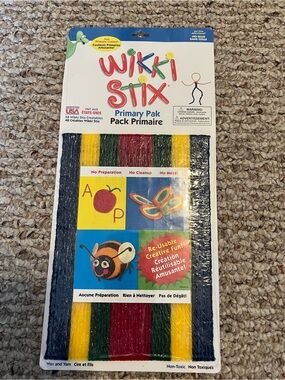 Wikki Stix Primary Pak 48 Count NEW Sealed Reusable Craft Activity Made in USA